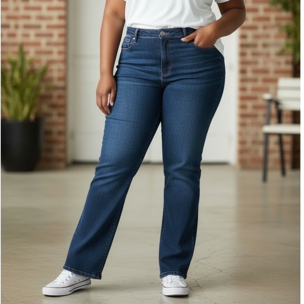 Sofia Jeans by Sofia Vergara Marisol Bootcut Dark Wash Denim Jeans Women Size 16